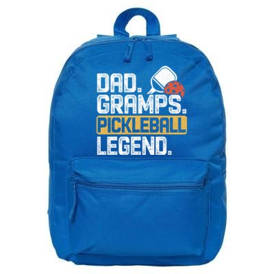 Gramps Pickleball Legend Dad Funny Cute Gift 16 in Basic Backpack