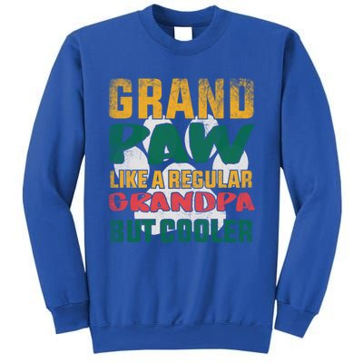 Grand Paw Like A Regular Grandpa But Cooler Dog Grandpa Tee Gift Sweatshirt