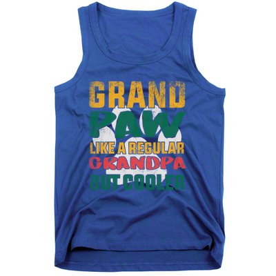 Grand Paw Like A Regular Grandpa But Cooler Dog Grandpa Tee Gift Tank Top