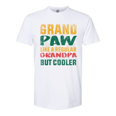 Grand Paw Like A Regular Grandpa But Cooler Dog Grandpa Tee Gift Softstyle CVC T-Shirt