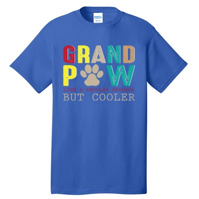 Grand Paw Like Regular Grandpa But Cooler Cool Gift Tall T-Shirt