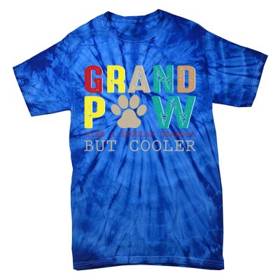 Grand Paw Like Regular Grandpa But Cooler Cool Gift Tie-Dye T-Shirt