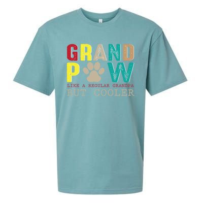 Grand Paw Like Regular Grandpa But Cooler Cool Gift Sueded Cloud Jersey T-Shirt