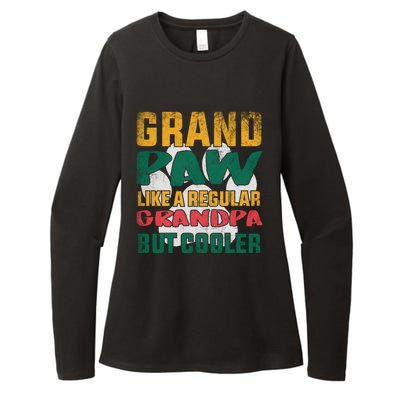 Grand Paw Like A Regular Grandpa But Cooler Dog Lovers Funny Gift Womens CVC Long Sleeve Shirt