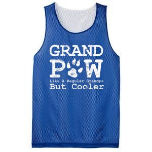 Grand Paw Like A Regular Grandpa But Cooler Dog Lovers Gift Mesh Reversible Basketball Jersey Tank