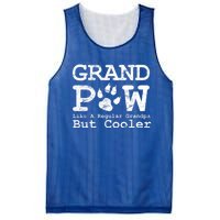 Grand Paw Like A Regular Grandpa But Cooler Dog Lovers Gift Mesh Reversible Basketball Jersey Tank