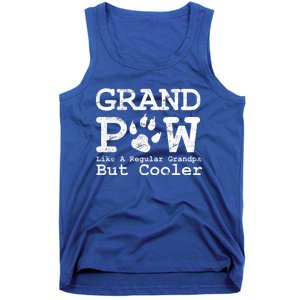 Grand Paw Like A Regular Grandpa But Cooler Dog Lovers Gift Tank Top