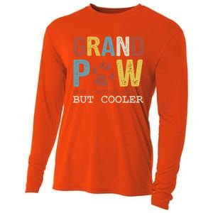 Grand Paw Like A Regular Grandpa But Cooler Dog Lovers Gift Cooling Performance Long Sleeve Crew