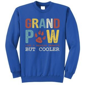 Grand Paw Like A Regular Grandpa But Cooler Dog Lovers Gift Sweatshirt