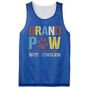 Grand Paw Like A Regular Grandpa But Cooler Dog Lovers Gift Mesh Reversible Basketball Jersey Tank