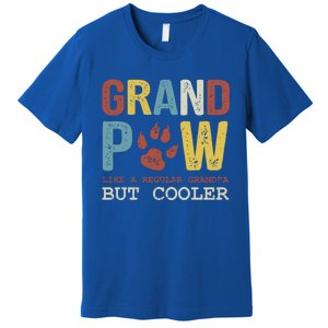 Grand Paw Like A Regular Grandpa But Cooler Dog Lovers Gift Premium T-Shirt