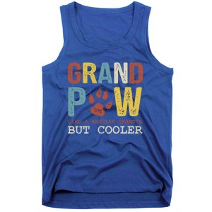 Grand Paw Like A Regular Grandpa But Cooler Dog Lovers Gift Tank Top