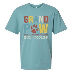 Grand Paw Like A Regular Grandpa But Cooler Dog Lovers Gift Sueded Cloud Jersey T-Shirt