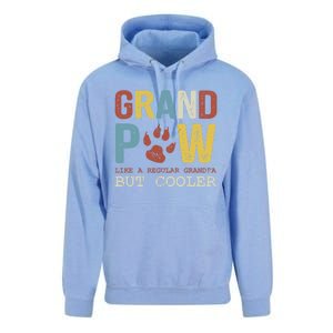 Grand Paw Like A Regular Grandpa But Cooler Dog Lovers Gift Unisex Surf Hoodie