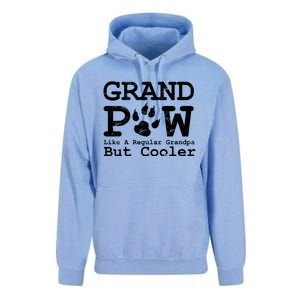 Grand Paw Like A Regular Grandpa But Cooler Dog Lovers Cute Gift Unisex Surf Hoodie