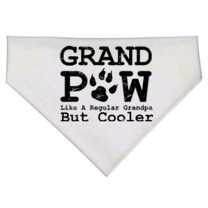 Grand Paw Like A Regular Grandpa But Cooler Dog Lovers Cute Gift USA-Made Doggie Bandana