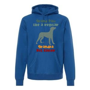 Grand Paw Like A Regular Grandpa But Cooler For Grandpa Funny Gift Premium Hoodie