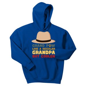 Grand Paw Like A Regular Grandpa But Cooler For Grandpa Gift Kids Hoodie