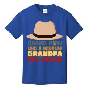 Grand Paw Like A Regular Grandpa But Cooler For Grandpa Gift Kids T-Shirt