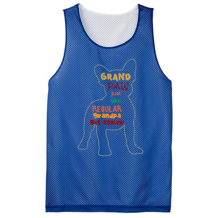 Grand Paw Like A Regular Grandpa But Cooler For Grandpa Great Gift Mesh Reversible Basketball Jersey Tank