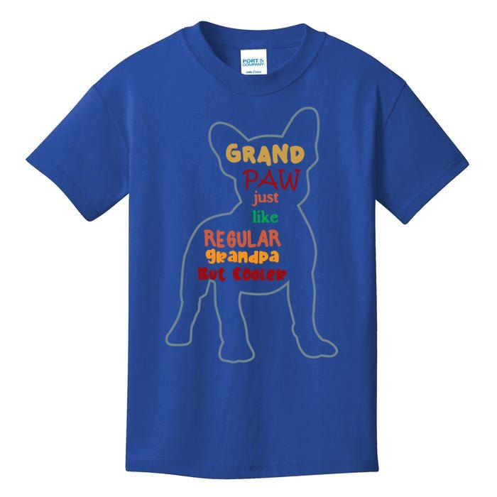 Grand Paw Like A Regular Grandpa But Cooler For Grandpa Great Gift Kids T-Shirt