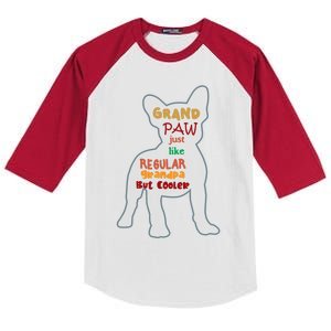 Grand Paw Like A Regular Grandpa But Cooler For Grandpa Great Gift Kids Colorblock Raglan Jersey