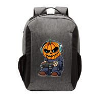Gamer Pumpkin Lazy Halloween Costume Cool Videogame Gaming Gift Vector Backpack