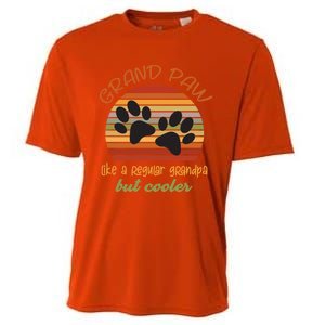 Grand Paw Like A Regular Grandpa But Cooler For Grandpa Cute Gift Cooling Performance Crew T-Shirt