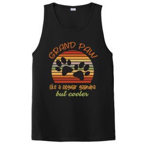 Grand Paw Like A Regular Grandpa But Cooler For Grandpa Cute Gift PosiCharge Competitor Tank