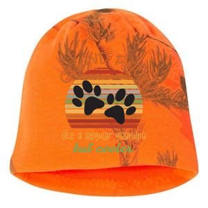 Grand Paw Like A Regular Grandpa But Cooler For Grandpa Cute Gift Kati - Camo Knit Beanie