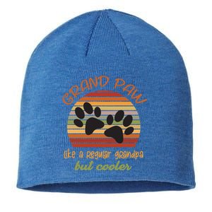 Grand Paw Like A Regular Grandpa But Cooler For Grandpa Cute Gift Sustainable Beanie