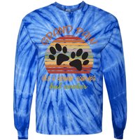 Grand Paw Like A Regular Grandpa But Cooler For Grandpa Cute Gift Tie-Dye Long Sleeve Shirt