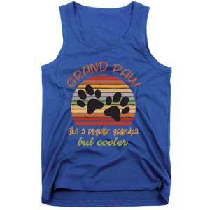 Grand Paw Like A Regular Grandpa But Cooler For Grandpa Cute Gift Tank Top