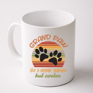 Grand Paw Like A Regular Grandpa But Cooler For Grandpa Cute Gift Coffee Mug