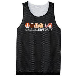 Guinea Pig Lovers Celebrate Diversity Mesh Reversible Basketball Jersey Tank