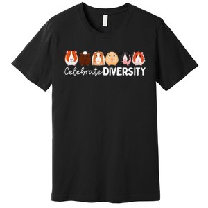 Guinea Pig Lovers Celebrate Diversity Premium T-Shirt