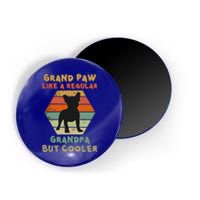 Grand Paw Like A Regular Grandpa But Cooler For Grandpa Gift Magnet