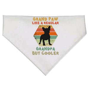 Grand Paw Like A Regular Grandpa But Cooler For Grandpa Gift USA-Made Doggie Bandana