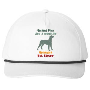 Grand Paw Like A Regular Grandpa But Cooler For Grandpa Gift Snapback Five-Panel Rope Hat