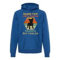 Grand Paw Like A Regular Grandpa But Cooler For Grandpa Gift Premium Hoodie