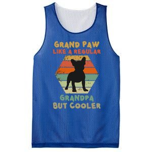 Grand Paw Like A Regular Grandpa But Cooler For Grandpa Gift Mesh Reversible Basketball Jersey Tank