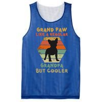 Grand Paw Like A Regular Grandpa But Cooler For Grandpa Gift Mesh Reversible Basketball Jersey Tank