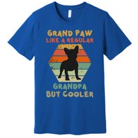 Grand Paw Like A Regular Grandpa But Cooler For Grandpa Gift Premium T-Shirt