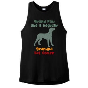 Grand Paw Like A Regular Grandpa But Cooler For Grandpa Meaningful Gift Ladies PosiCharge Tri-Blend Wicking Tank