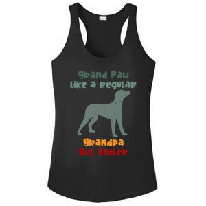 Grand Paw Like A Regular Grandpa But Cooler For Grandpa Meaningful Gift Ladies PosiCharge Competitor Racerback Tank