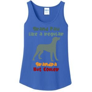 Grand Paw Like A Regular Grandpa But Cooler For Grandpa Meaningful Gift Ladies Essential Tank