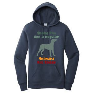 Grand Paw Like A Regular Grandpa But Cooler For Grandpa Meaningful Gift Women's Pullover Hoodie