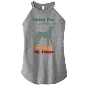 Grand Paw Like A Regular Grandpa But Cooler For Grandpa Meaningful Gift Women's Perfect Tri Rocker Tank