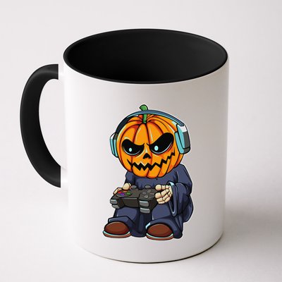 Gamer Pumpkin Lazy Halloween Costume Funny Gaming Videogame Mug