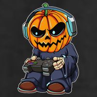 Gamer Pumpkin Lazy Halloween Costume Funny Gaming Videogame Microfiber Hand Towel
